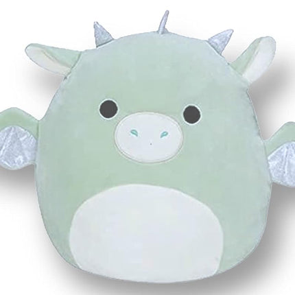 Squishmallows 7" Drew Dragon Plush - Green with White Belly - Fantasy Squad Stuffed Animal Toy