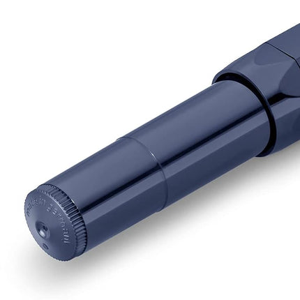Kaweco CLASSIC SPORT Fountain Pen Navy Blue with Gold-Plated Steel Nib and Iridium Tip for Ink Cartridges I Sport Fountain Pen 13 cm I Nib: F (Fine)