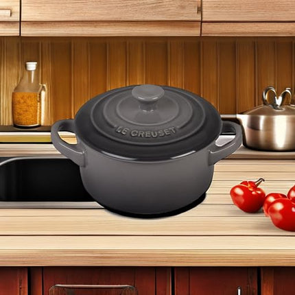 Le Creuset Stoneware Mini Round Cocotte, 8 oz., Oyster