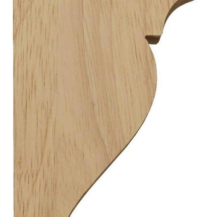 Ekena Millwork CORW02X06X03DRMA Wood Corbel, 1 3/4" W x 6" D x 3" H, Maple