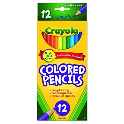 Crayola 68-4012 Colored Pencils, 12-Count, Pack of