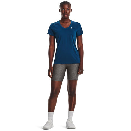Camiseta Under Armour Tech sólida para mujer, azul, talla XS