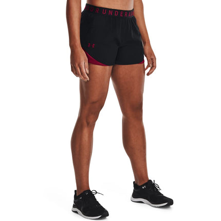 Under Armour Womens Play Up 3.0 Shorts, (049) Black/After Burn/After Burn, XX-Small, (049) Black/After Burn/After Burn, XXS