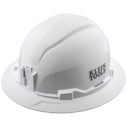 Klein Tools Hard Hat, Non-vented, Full Brim Style with Headlamp