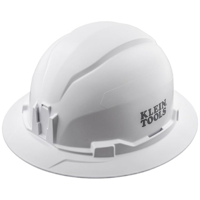 Klein Tools Hard Hat, Non-vented, Full Brim Style with Headlamp