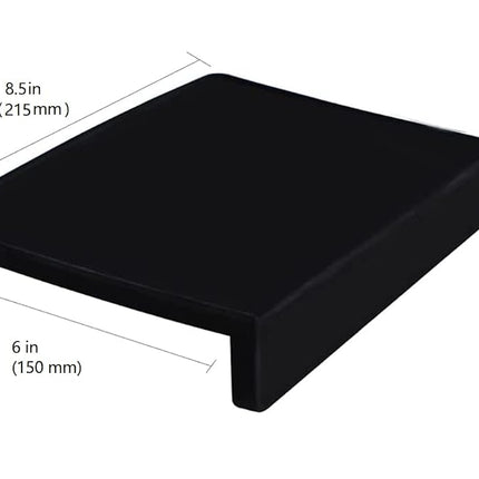 MiiCoffee Espresso Tamping Mat, Black Silicone Food Grade Pad 20 X15 cm Coffee Tamper Mat, Coffee Tamp Station, Espresso Accessory, Waterproof and Heat Resistant (Black)