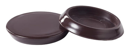 Scotch SP902-NA Caster Cups, Hard Brown, 2-in, 4, 6-Packs Total Chair Leg Protectors, Square 2"