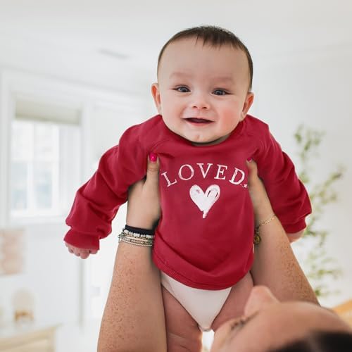 Burt's Bees Baby Baby Girls 100% Organic Cotton Tunic and Leggings Set, Sweatshirt Loved, 0 Month
