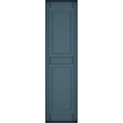 Mid-America 00021475166 Standard Size Williamsburg Double Panel Vinyl Shutters, w/Installation Shutter-Lok's & Matching Screws (Per Pair), 166, 14 3/4"W x 75"H, Midnight Blue