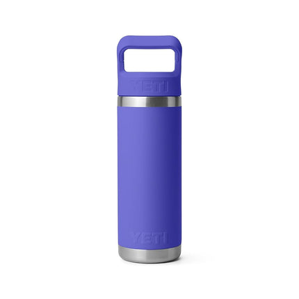 YETI Rambler 18 oz Bottle, Vacuum Insulated, Stainless Steel with Straw Cap, Ultramarine Violet