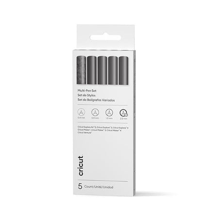 Cricut Multi Pen Set, Black (5 ct)