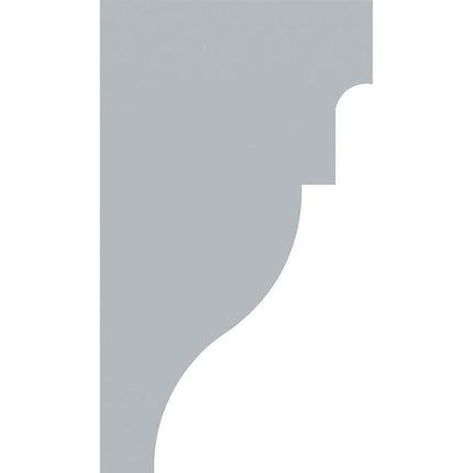 Ekena BKT03X04X07WG 3 1/2" W x 4" D x 7" H Wigan Bracket, Primed