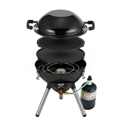 Réchaud portable 4-en-1 noir C001