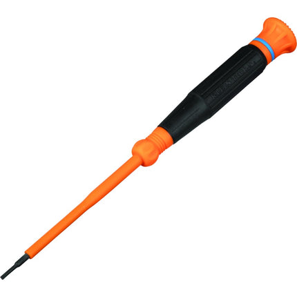 Klein Tools 6273INS Insulated Precision Screwdriver, 1/16-Inch Mini Electrician Screwdriver, 1000-Volt Cushion Grip Handle