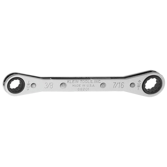 Klein Tools 68201 Ratcheting Box Wrench 3/8-Inch x