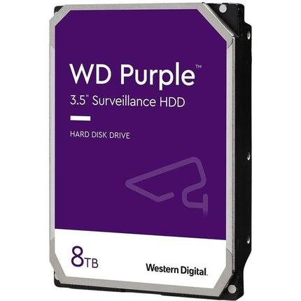 WD Purple 8TB Surveillance 3.5" Internal Hard Drive, AllFrame Technology, 180BT/yr, 256MB Cache, 3 Year Warranty
