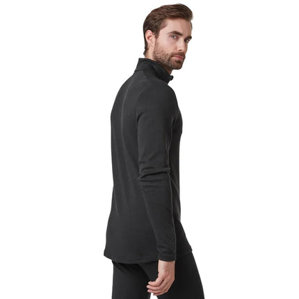 Helly Hansen Men's Lifa Merino Midweight 1/2 Zip, Black, S
