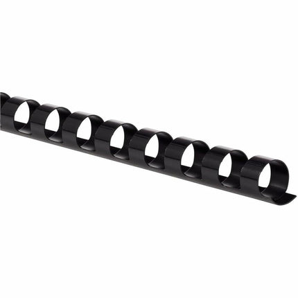 Lomos/espirales/anillos/peines de encuadernación Mead CombBind, 3/8", capacidad para 55 hojas, negro, paquete de 125 (4000132)
