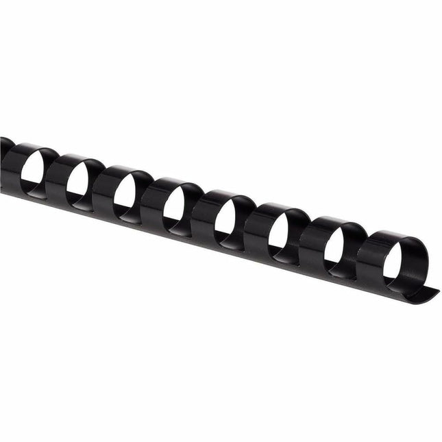 Mead CombBind Binding Spines/Spirals/Coils/Combs, 3/8", 55 Sheet Capacity, Black, 125 Pack (4000132)
