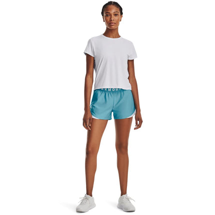 Under Armour Women's Play Up 3.0 Shorts, (433) Glacier Blue/White/White, XS