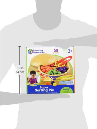 Learning Resources Super Sorting Pie, Ages 3+, Early Numeracy Counting Toy, 9.1 x 9.4 x 3.7 inches, Fine Motor Skills, Colour Recognition