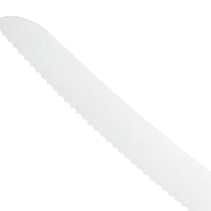 Mercer Culinary Millennia Curved Wavy Edge Bread Knife, 10-Inch, Black