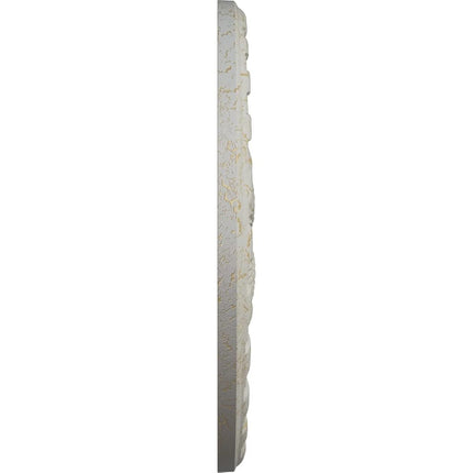 Ekena Millwork CM20PMPCC Palmetto Ceiling Medallion, Pot of Cream Crackle