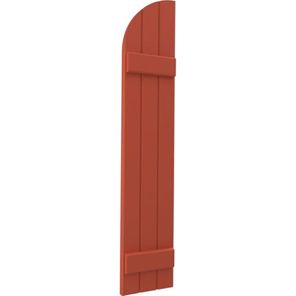 Ekena Millwork ARW101BQ311X34CLH Americraft Three 2 Exterior Real Wood Joined Board-n-Batten Shutters w/Arch Top (Per Pair), 10 1/2"W x 34"H, Colorful Leaves