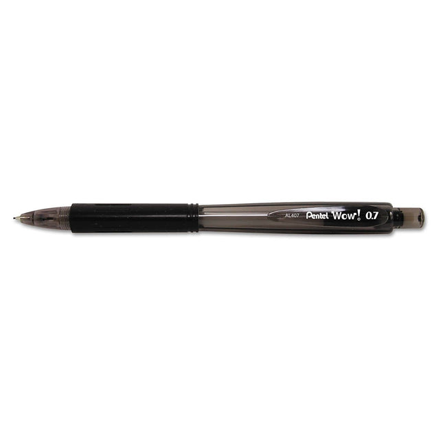 Pentel Wow AL407A Mechanical Pencils with Black Ba