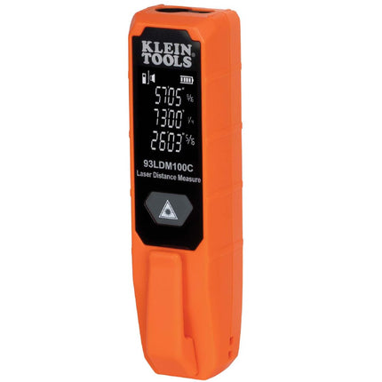 Laser Distance Measure 100-Feet, High Accuracy Laser up to +/- 1/16-Inch, Compact Design with LCD Display Klein Tools 93LDM100C