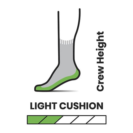 Smartwool Women's Hike Light Cushion Crew Hiking Socks, Twilight Blue, Large