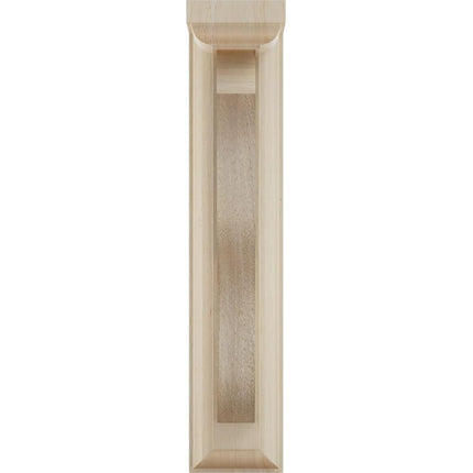 Ekena BKT02X09X11HARW 2 1/4" W x 9" D x 11" H Hamilton Traditional Bracket, Rubberwood, Rubber Wood