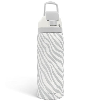 Zebra Print Insulated Stainless Steel Water Bottle