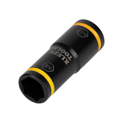 Klein Tools 66075 Impact Driver Flip Socket, 11/16- and 5/8-Inch Sizes, Use with Klein Tools Compact Impact Wrenches BAT20CW, BAT20CW1