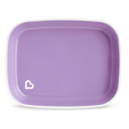 Platos para Niños Pequeños Munchkin® Splash®, de 4 Piezas, Rosa/Morado
