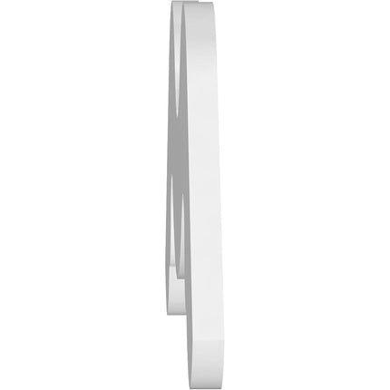Ekena GPP048X024X100MID Gable Pediment, Primed, 72" W x 30" H x 1" P (10/12)