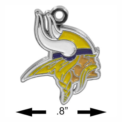 Siskiyou Sports NFL Minnesota Vikings Euro Bead Necklace, 18-Inch