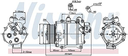 NISSENS 89245 Compressor, air conditioning