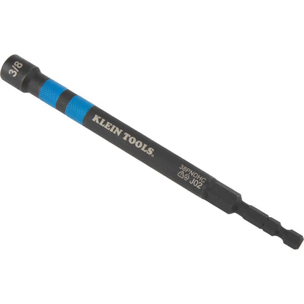 Klein Tools 38PNDHC 3/8-Inch Magnetic Color-Coded Power Nut Driver, SAE, Impact-Rated Hollow Nut Driver with 5-Inch Extended Reach Shaft