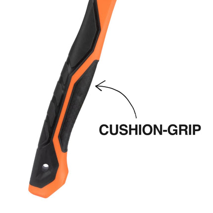 Klein Tools H80918 Smooth Face Fiberglass Hammer with Straight Claw, 18-Ounce Forged Steel, Magnetic Nail Starter, and Extra-Large Squared Strike Face