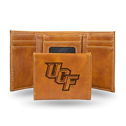 Rico Industries NCAA UCF Knights Laser Engraved Trifold Wallet