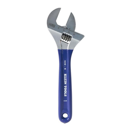 KLEIN TOOLS Adjustable Wrench with Extra-Wide Jaw, 8-Inch D509-8