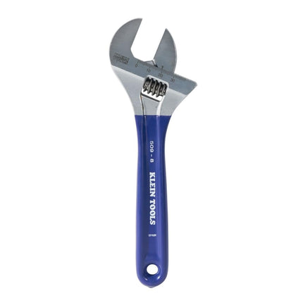 KLEIN TOOLS Adjustable Wrench with Extra-Wide Jaw, 8-Inch D509-8
