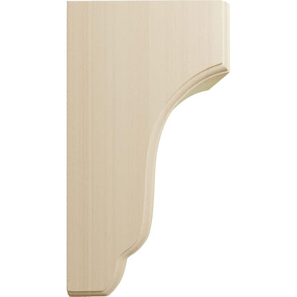 Ekena COR04X05X10CPRW 4 3/4-Inch Width x 5 1/2-Inch Depth x 10-Inch Height Capistrano Mission Corbel - Rubber Wood