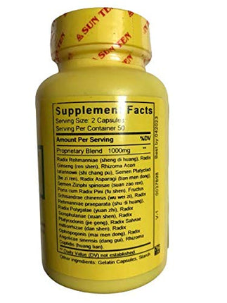 Sun Ten - Ginseng & Zizyphus Formula Capsules/Tian Wang Bu Xin Dan/天王補心丹