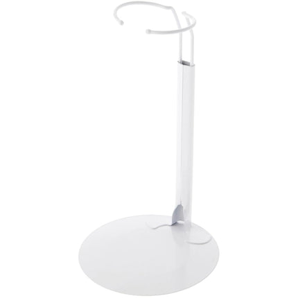 Plymor DSP-70W White Adjustable Doll Stand, fits 1