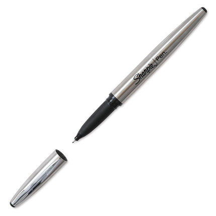 Sharpie Stainless Steel Grip Pen, Fine Point (0.8m