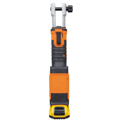 Klein Tools BAT207T2 Crimping Tool, Power Cable Crimper with D3 Groove Jaw, Uses 2 Ah DeWALT 20V Batteries