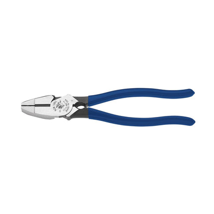 Klein Tools D213-9NETH Lineman's Bolt-Thread Holding Pliers, High-Leverage Streamline Design with Rounded Nose and Knurled Jaw, 9-Inch