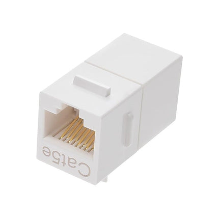 Monoprice Cat5e Inline Coupler Type Keystone Jack, White (107302)
